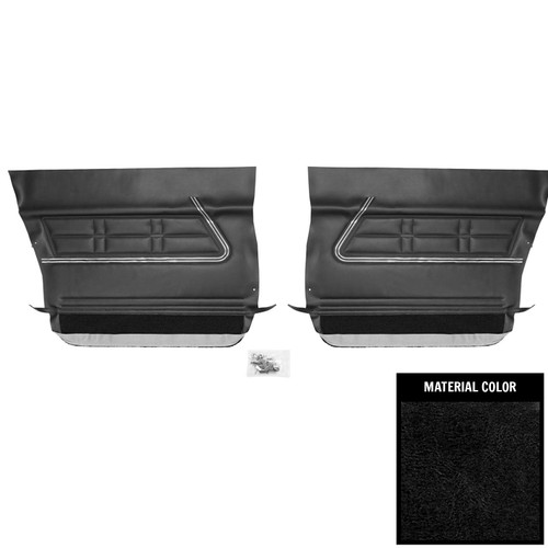 1967 Impala; 4 Door Sedan/Wagon; Front Door Panels; Black