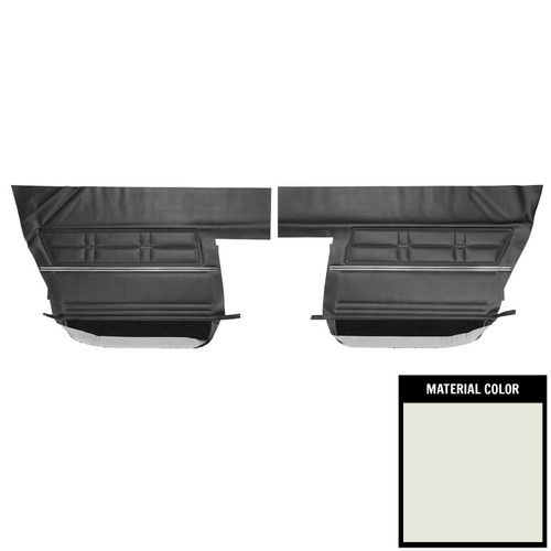 1967 Impala; 4 Door Sedan/Hardtop; Rear Door Panels; White/Black