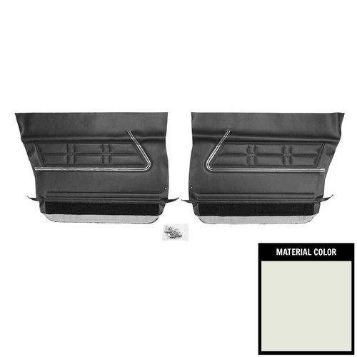 1967 Impala; 4 Door Sedan/Wagon; Front Door Panels; White/Black