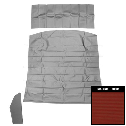 1967 Impala; 2 Door Hardtop; Deluxe Ribbed Headliner; Dark Red