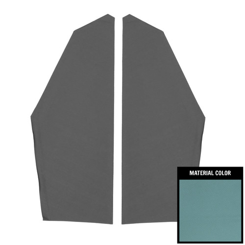 1967-68 Impala; 2 Door Hardtop; Basketweave Sail Panels; Bright Blue