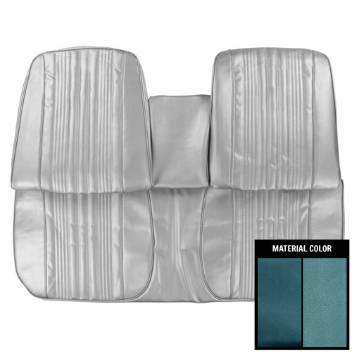 1967 Impala; Std/SS; w/Arm Rest; Bench Seat Cover; 2-Tone Blue