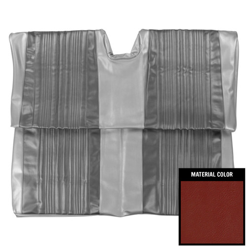 1967 Impala; Std/SS; Hardtop; Rear Bench Seat Cover; Red