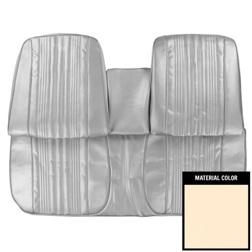 1967 Impala; Std/SS; w/ Arm Rest; Bench Seat Cover; Off White