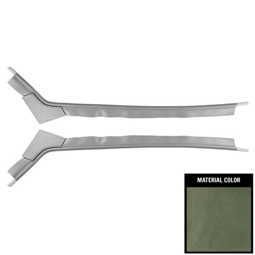 1967-68 Impala, Caprice; 2 Door Hardtop; Door Jamb Windlace; Light Aqua