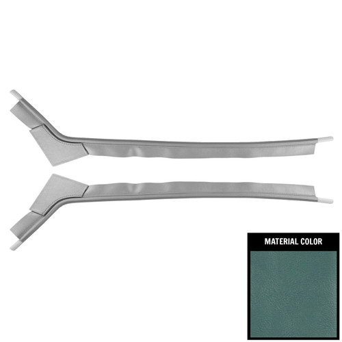 1967-68 Impala, Caprice; 2 Door Hardtop; Door Jamb Windlace; Light Blue