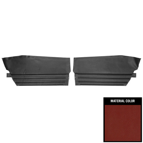 1967 Oldsmobile Cutlass; Holiday; 2 Door Hardtop; Rear Side Panels; Red