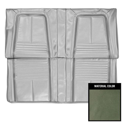 1967 Camaro; Deluxe; Stationary Rear Bench Seat Cover; Aqua