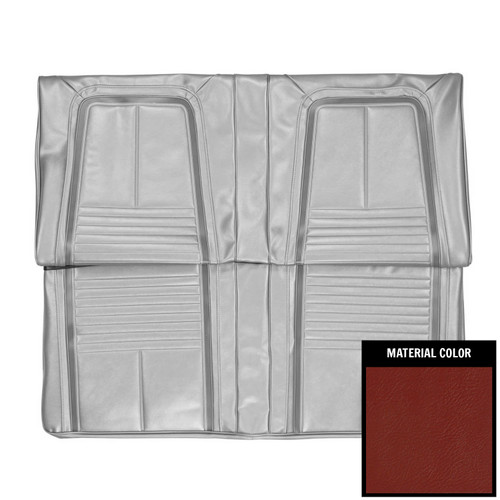 1967 Camaro; Deluxe; w/ Standard Frame Conversion; Rear Seat Cover; Red/Black