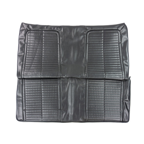 1967 Firebird; Stationary Rear Bench Seat Cover; Black