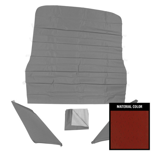 1967-69 Firebird; Coupe; Deluxe Perforated Headliner; Dark Red