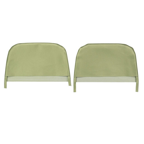 1969 Camaro; Bucket Seat Head Rest Covers; Light Green