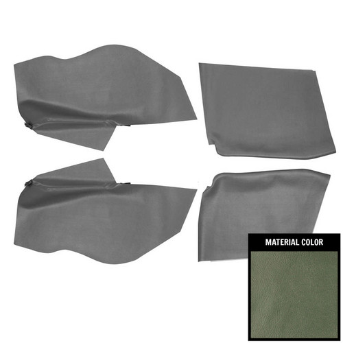 1967 Camaro; Convertible; Rear Arm Rest Covers; Light Aqua