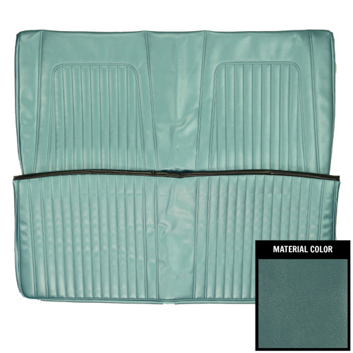 1967 Camaro; Convertible; Standard; Rear Bench Seat Cover; Light Blue