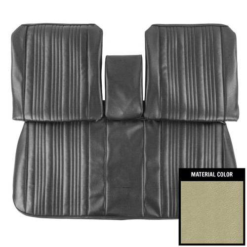 1967 Pontiac GTO, LeMans; w/ Armrest; Front Bench Seat Cover; Parchment