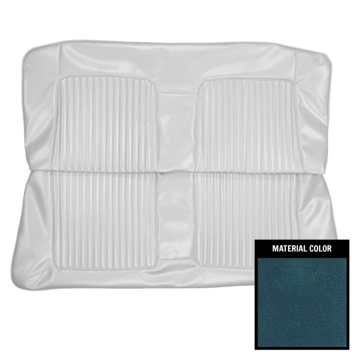 1967 Plymouth Barracuda; Convertible; Rear Bench Seat Cover; Dark Metallic Blue
