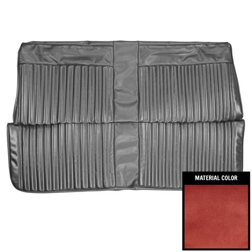1967 Dodge Dart, GT; Hardtop; Rear Bench Seat Cover; Metallic Red