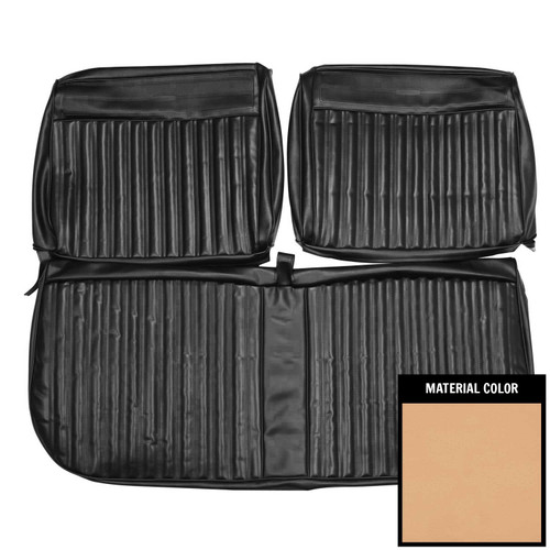 1967 Dodge Coronet; 440; w/o Arm Rest; Front Bench Seat Cover; Gold