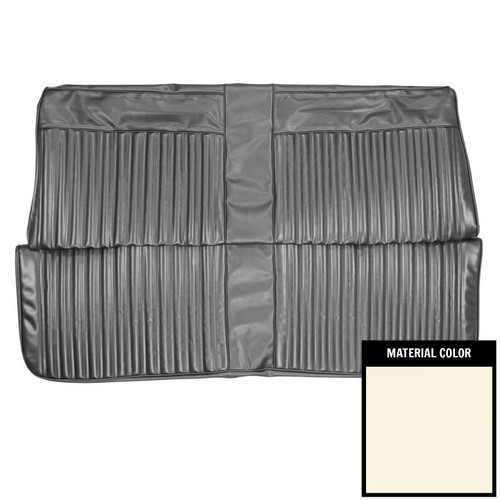 1967 Dodge Coronet 500, R/T; Hardtop; Rear Bench Seat Cover; Pearl White