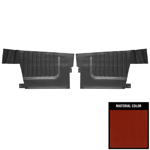 1967 Pontiac Grand Prix; Convertible; Rear Side Panels; Red