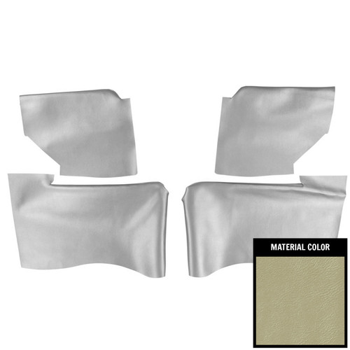 1967 Pontiac Parisienne; Convertible; Rear Arm Rest Covers; Parchment