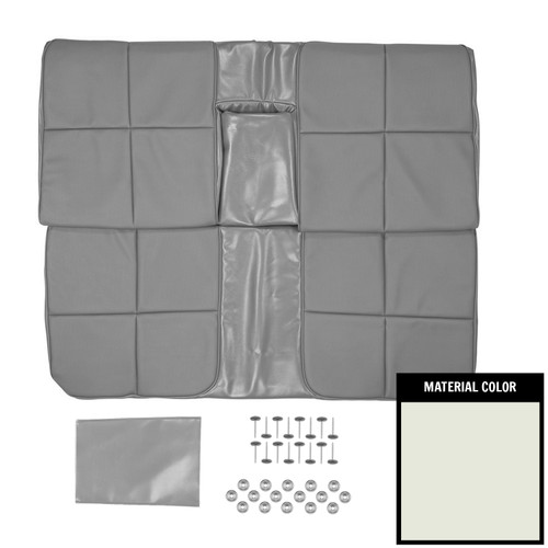 1967 Cadillac Deville; Hardtop; w/ Arm Rest; Rear Bench Seat Cover; White