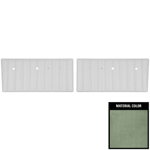 1967-68 Chevrolet Truck; Pre-Assembled Front Door Panels; Dark Green