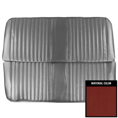 1967-68 Chevrolet Truck; Front Bench Seat Cover; Red