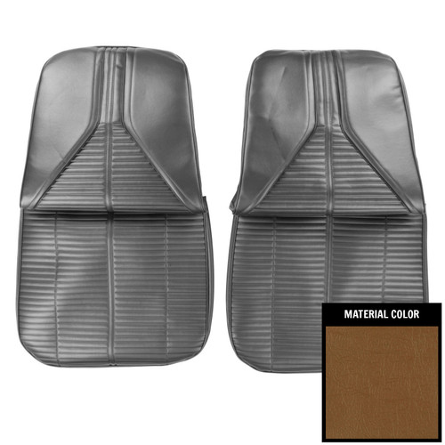 1967 Buick Skylark; Front Bucket Seat Covers; Saddle