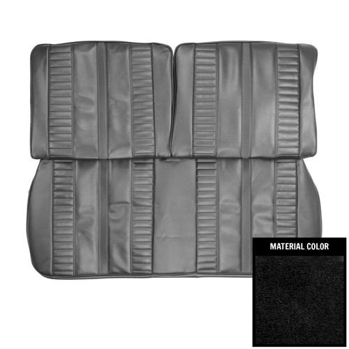 1967 Chevy II, Nova; SS; 2 Door; Front Split Bench Seat Cover; Black