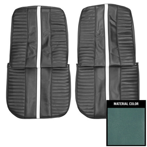 1967 Chevy II, Nova; SS; Front Bucket Seat Covers; Light Blue