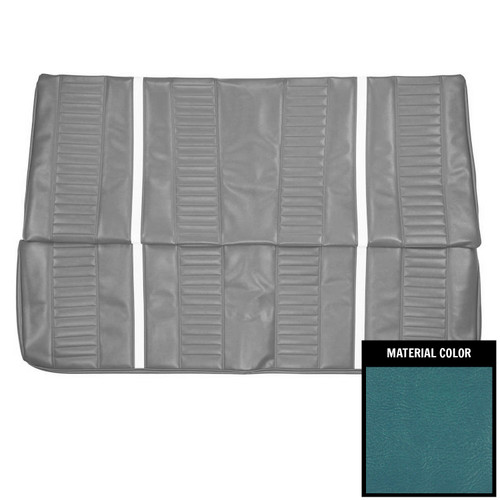 1967 Chevy II, Nova; SS; Hardtop; Rear Bench Seat Cover; Bright Blue