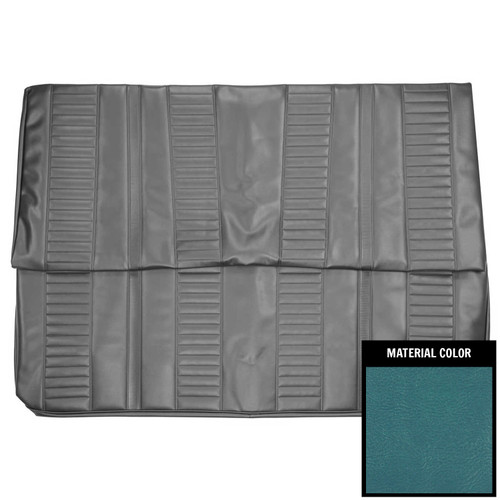 1967 Chevy II, Nova; Hardtop; w/o Stripe; Rear Bench Seat Cover; Bright Blue