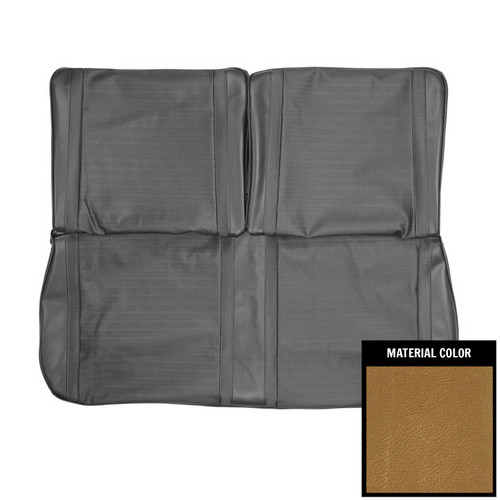 1967 Chevy II, Nova; Front Bench Seat Cover; Gold