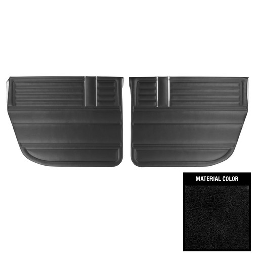 1968 Chevelle; Concours Estate, Malibu; 4 Door Sedan; Rear Door Panels; Black