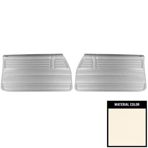 1968 El Camino; Platinum Edition Pre-Assembled Front Door Panels; Pearl