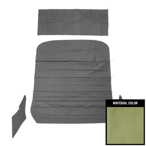 1968 Chevelle; Hardtop; Deluxe 5-Bow Ribbed Headliner; Ivy Gold