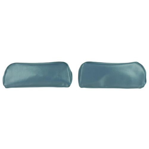 1968-72 Chevelle, GTO, Cutlass, Skylark, Nova; Bkt Seat Head Rest Cvrs; Brt Blue