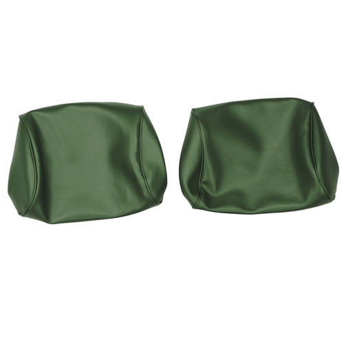 1968-72 Chevelle, GTO, Cutlass, Skylark, Nova; Bnch Seat Head Rst Cvrs; Dk Green