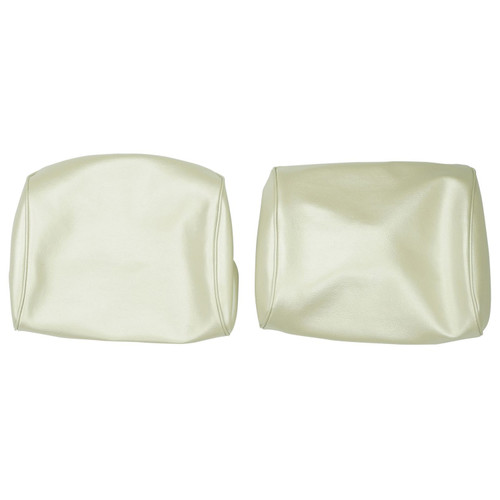 1968-72 Chevelle, GTO, Cutlass, Skylark, Nova; Bench Seat Head Rest Covrs; Pearl