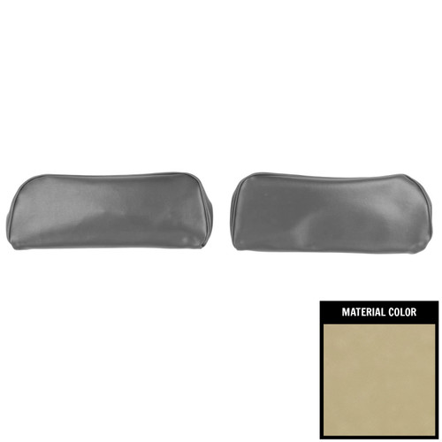1968-72 Chevelle, GTO, Cutlass, Skylark, Nova; Bkt Seat Head Rest Covers; Covert