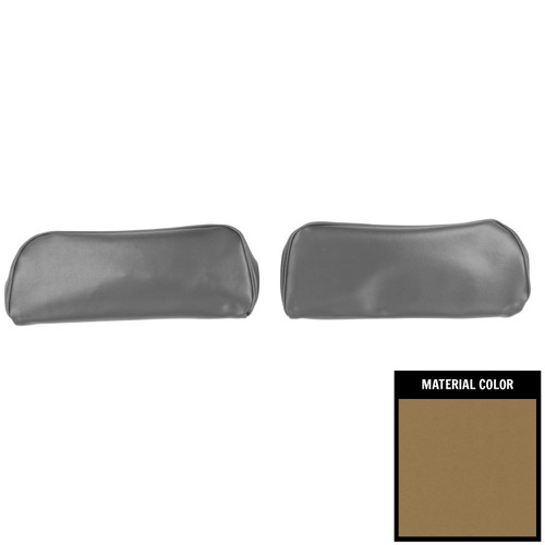 1968-72 Chevelle, GTO, Cutlass, Skylark, Nova; Bkt Seat Head Rest Covrs; Lt Sddl