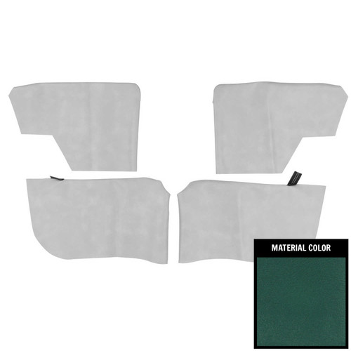 1968 Pontiac GTO; Convertible; Rear Armrest Covers; Dark Aqua