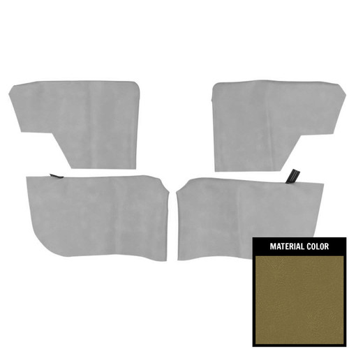 1968 Chevelle, GTO, Cutlass; Convertible; Rear Armrest Covers; Ivy Gold