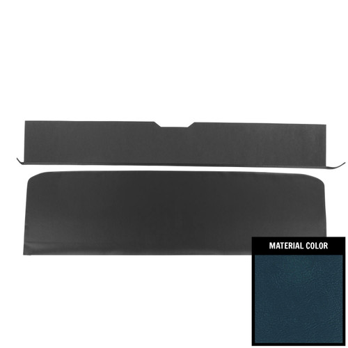 1971 GM A-Body; Convertible; Rear Seat Trim Panels; Blue