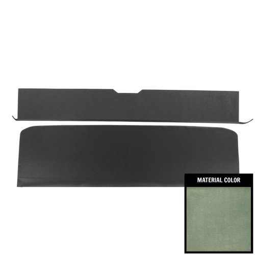 1969-70 GM A-Body; Convertible; Rear Seat Trim Panels; Dark Metallic Green