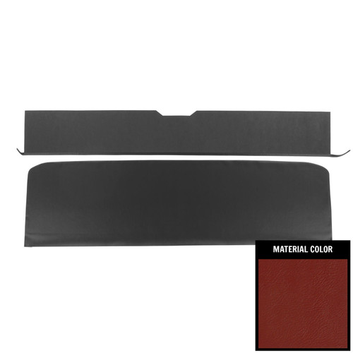 1968-70 GM A-Body; Convertible; Rear Seat Trim Panels; Red