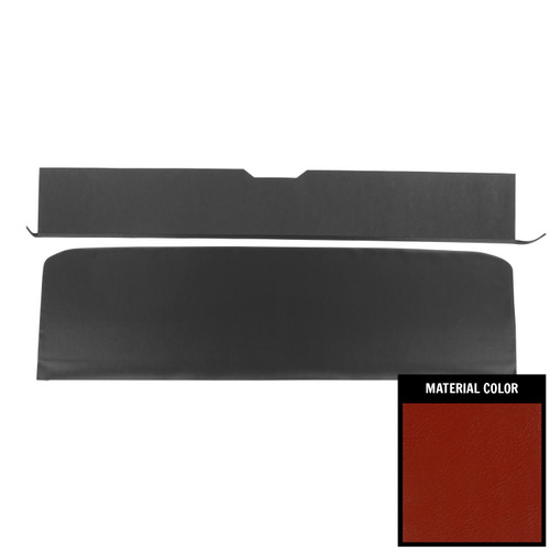 1970 GM A-Body; Convertible; Rear Seat Trim Panels; 70 Red