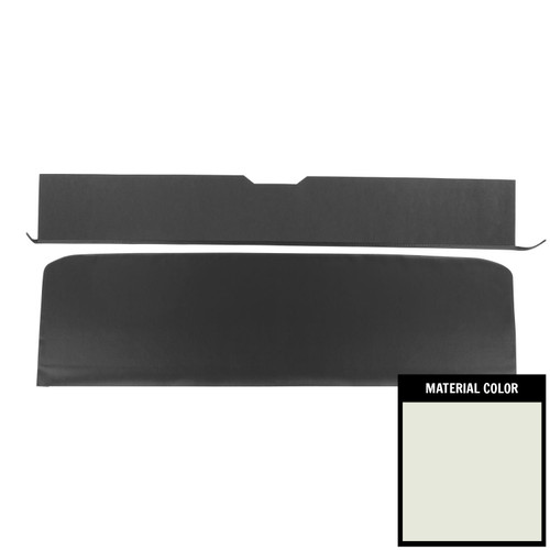 1968-72 GM A-Body; Convertible; Rear Seat Trim Panels; White