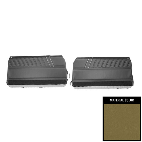 1968 Chevrolet Impala SS Pre-Assembled Ivy Gold Front Door Panels